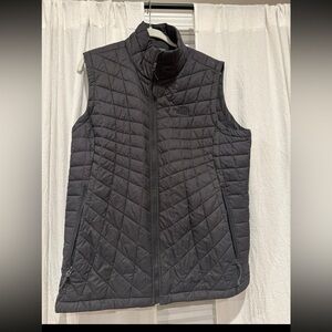 The North Face Women's Black Grey Charcoal Quilted Vest